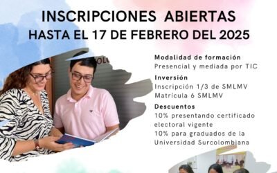 INSCRIPCIONES ABIERTAS